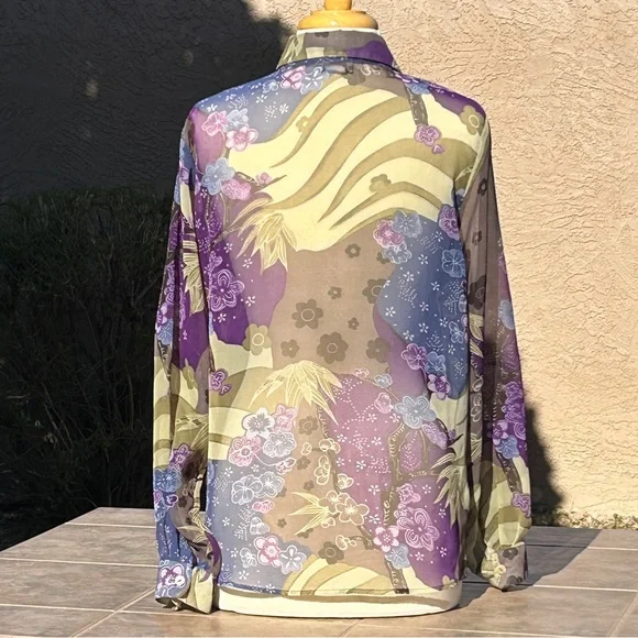 Nicola Vintage Long Sleeve Blouse Multicolor - Picture 2 of 8